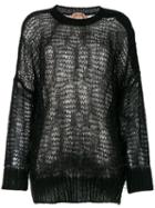 Nº21 Loose-knit Jumper - Black