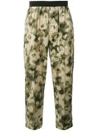 Camouflage Cropped Trousers - Men - Cotton/polyurethane - 50, Green, Cotton/polyurethane, Emiliano Rinaldi