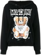 Moschino Safety-pin Teddy Bear Hoodie - Black