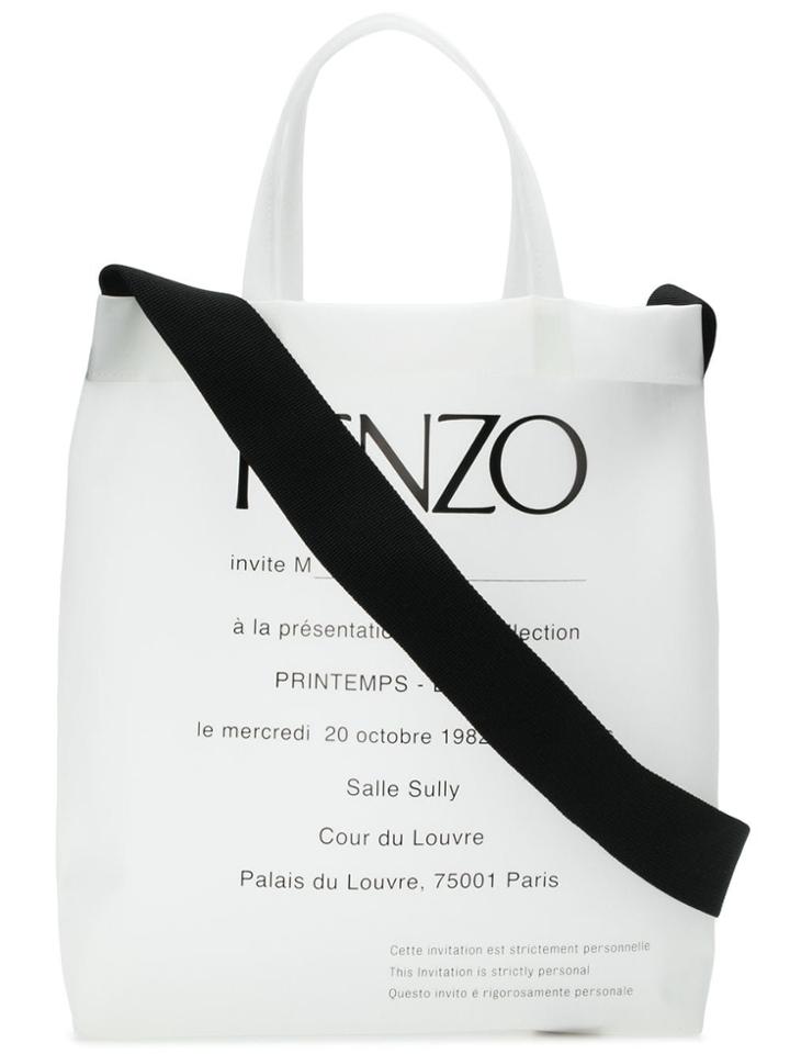 Kenzo Invitation Tote - White