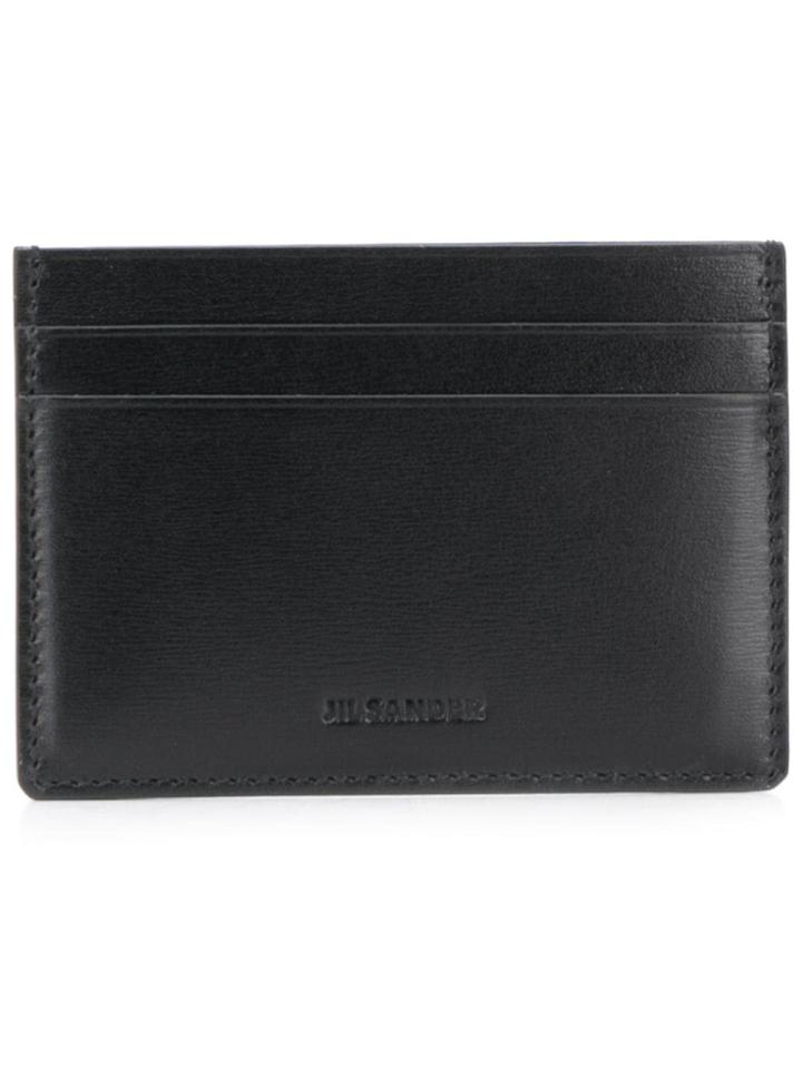 Jil Sander Logo Embossed Cardholder - Blue