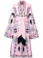 Yuliya Magdych Delight Embroidered Dress - Pink & Purple