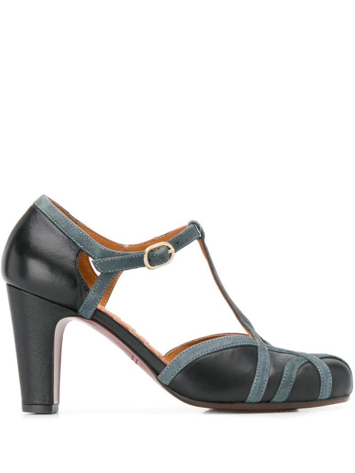 Chie Mihara Korea T-bar Pumps - Black