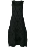 Issey Miyake Textured Stitch Midi Dress - Black