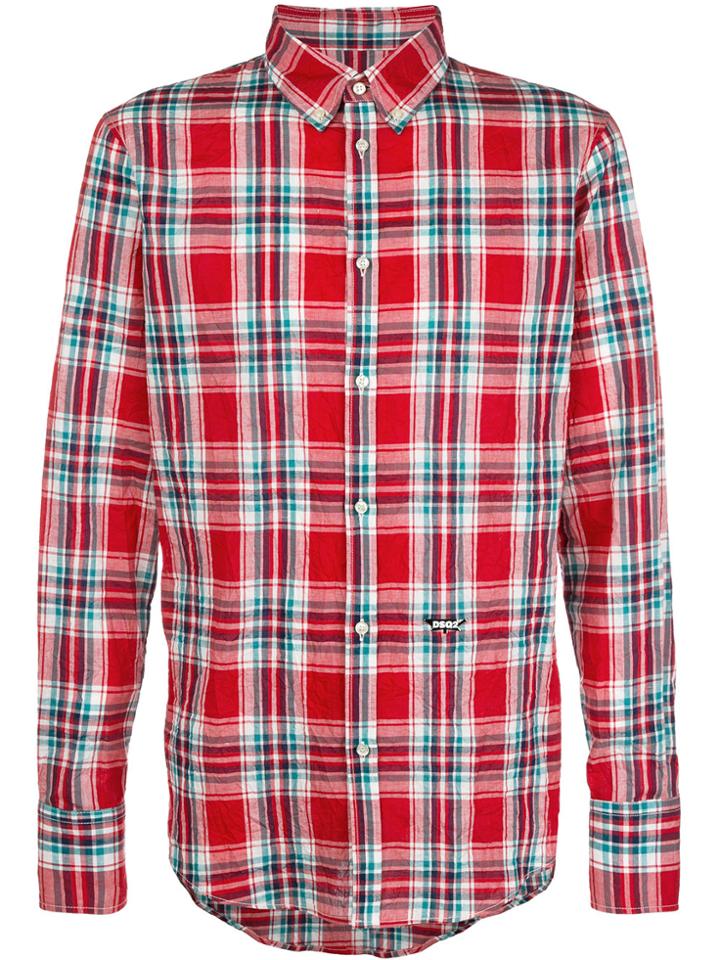 Dsquared2 Plaid Fitted Shirt