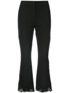 Yigal Azrouel Guipure Lace Flared Trousers - Black