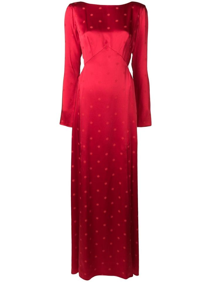 Temperley London Betty Split Dress - Red