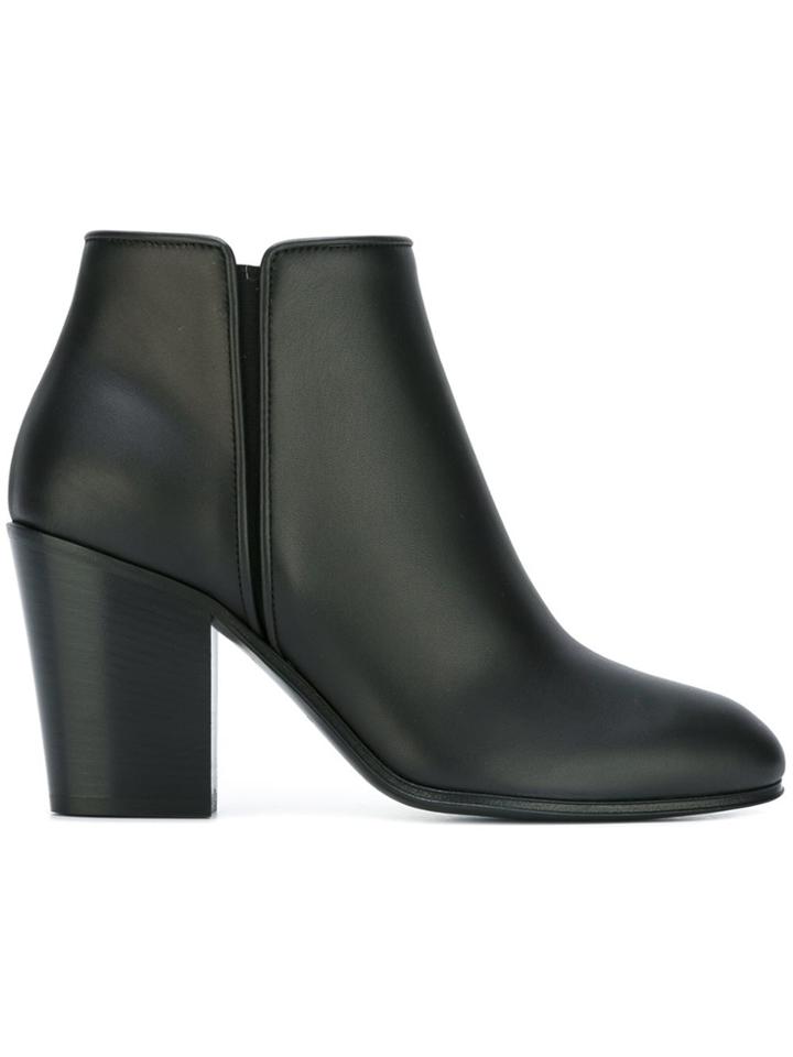 Giuseppe Zanotti Design Almond Toe Ankle Boots - Black
