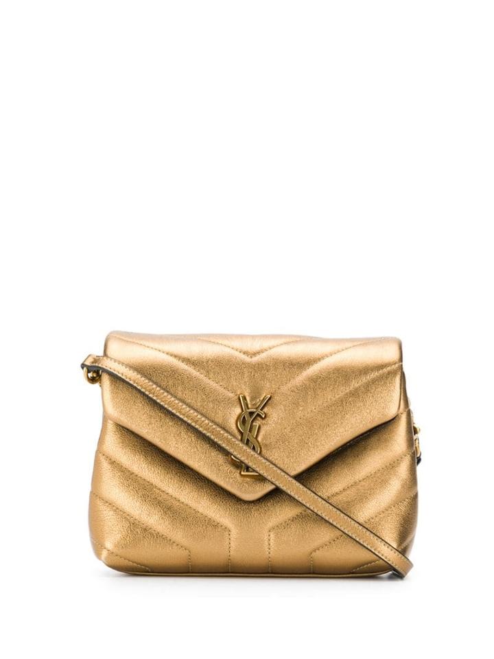Saint Laurent Logo Monogramme Mini Bag - Metallic