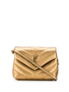 Saint Laurent Logo Monogramme Mini Bag - Metallic