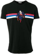 Iceberg Superman Patch T-shirt, Men's, Size: Xl, Black, Cotton/spandex/elastane
