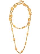 Chanel Vintage Logos Chain Necklace - Metallic