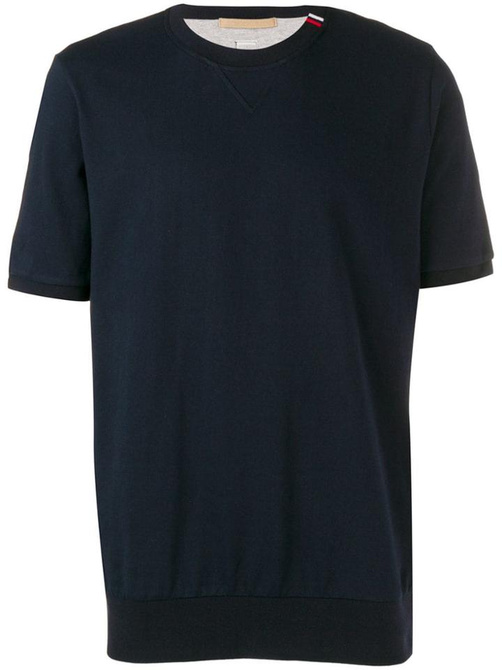 Eleventy Short-sleeve Sweater T-shirt - Blue