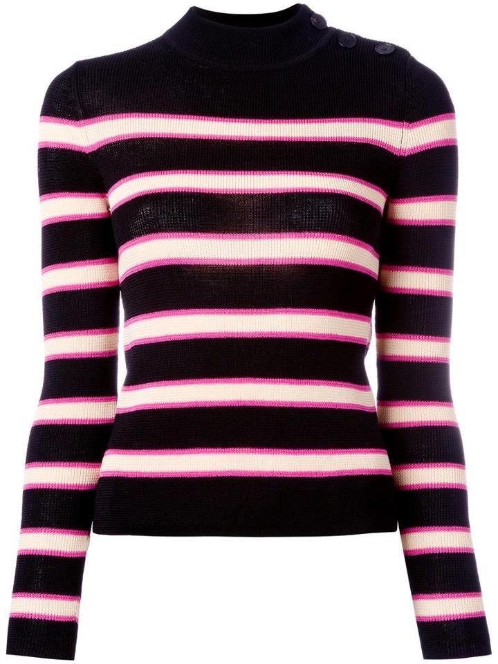Isabel Marant Étoile Striped Jumper, Women's, Size: 38, Black, Polyester/viscose