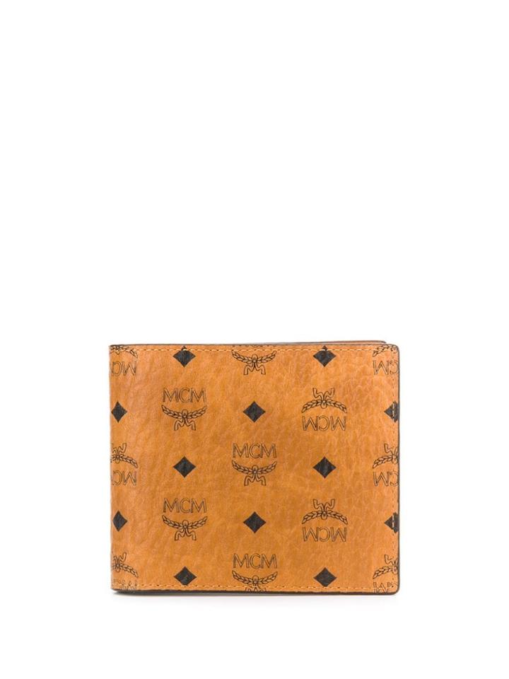 Mcm All-over Logo Wallet - Brown