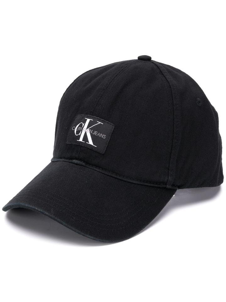 Calvin Klein Jeans Logo Patch Baseball Cap - Black