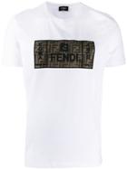 Fendi Ff Motif Panel T-shirt - White
