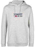 Tommy Jeans Logo Hooded Sweatshirt - Grey