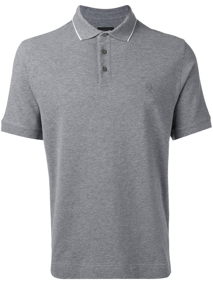 Z Zegna Classic Polo Shirt, Size: Small, Grey, Cotton