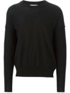 Ami Alexandre Mattiussi Crew Neck Jumper, Men's, Size: Xl, Black, Wool