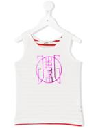 Junior Gaultier - Logo Print Tank Top - Kids - Cotton/elastodiene - 12 Yrs, White
