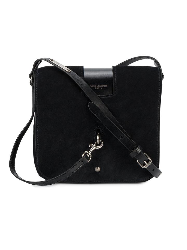 Saint Laurent - Charlotte Messenger Cross-body Bag - Women - Leather/suede - One Size, Women's, Black, Leather/suede