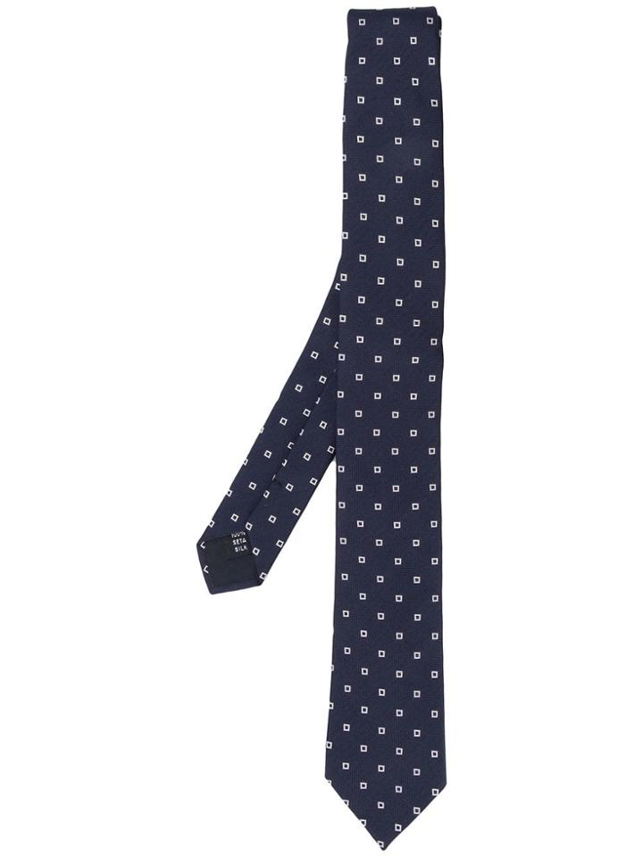 Paoloni Patterned Tie - Blue