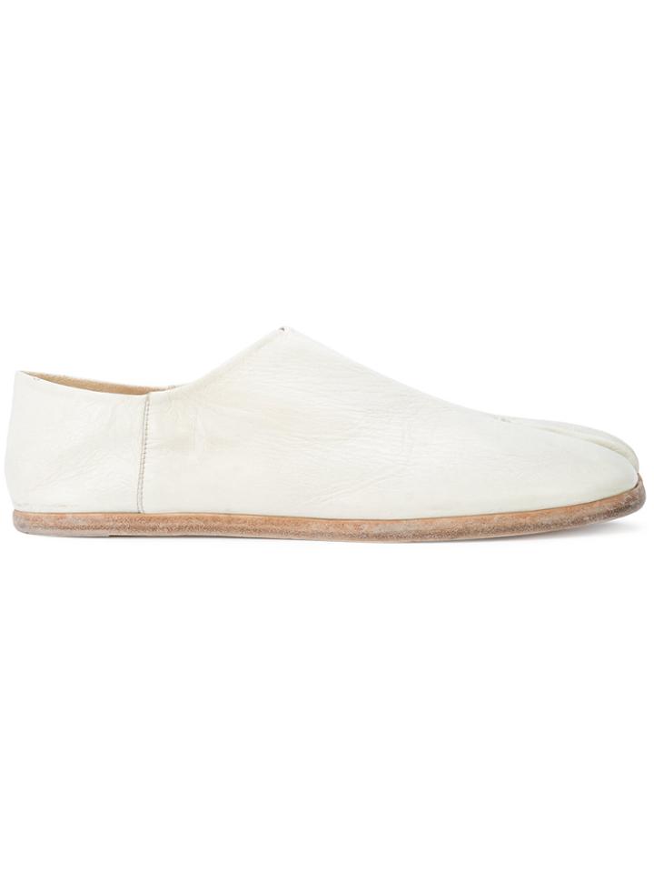 Maison Margiela Tabi Collapsible-heel Loafers - White