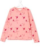 Andorine Paper Birds Pullover - Pink & Purple