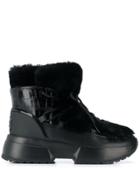 Michael Michael Kors Faux Fur Lined Ankle Boots - Black