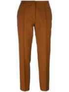 Vanessa Bruno Athé Cropped Trousers, Women's, Size: 36, Brown, Cotton/polyamide/wool