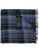 Ps By Paul Smith - Checked Scarf - Men - Linen/flax - One Size, Black, Linen/flax