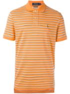 Polo Ralph Lauren Striped Polo Shirt, Men's, Size: Large, Yellow/orange, Cotton