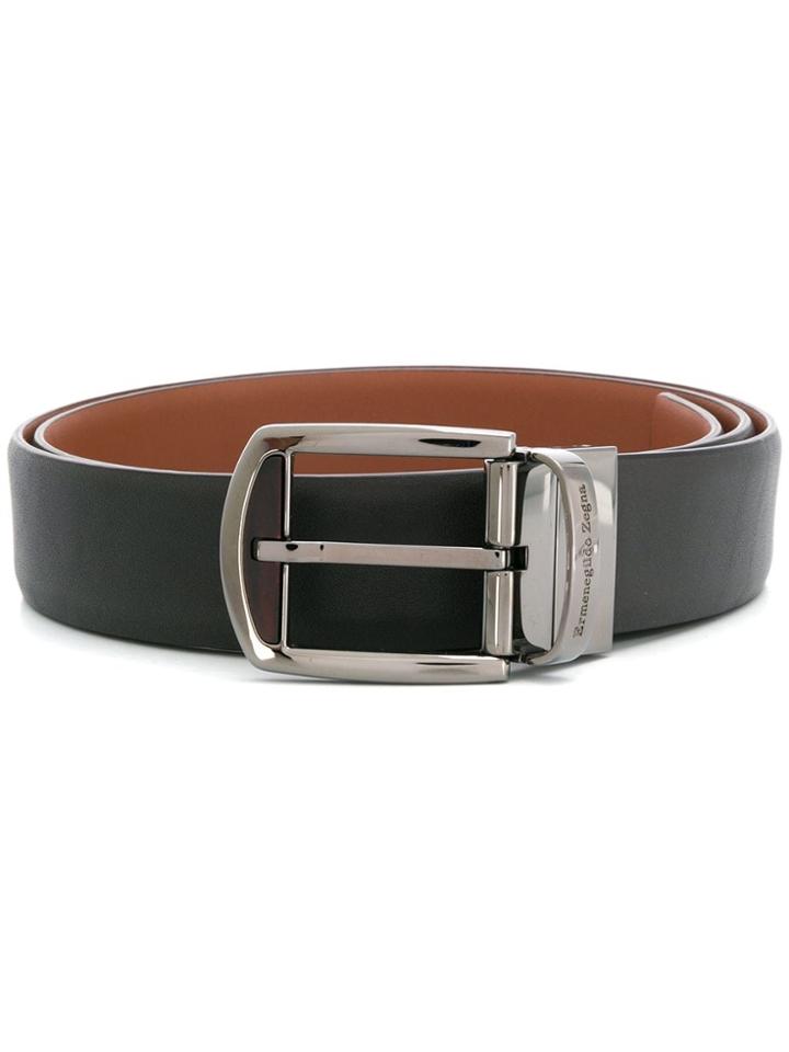 Ermenegildo Zegna Maserati Leather Belt - Brown