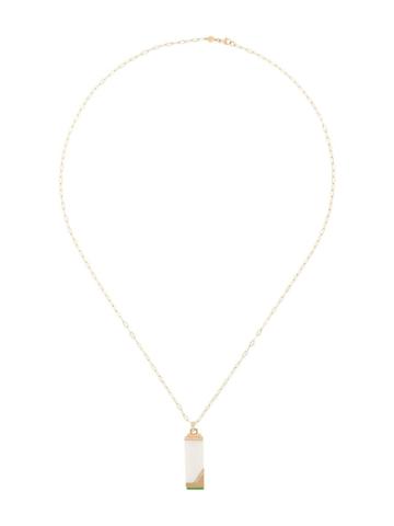 Sorellina 18kt Yellow Gold Gemstone Tablet Necklace