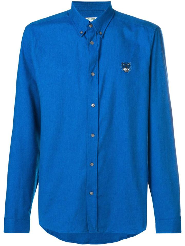 Kenzo Embroidered Logo Shirt - Blue