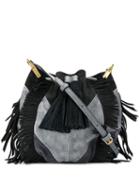 Isabel Marant Fringed Shoulder Bag - Black