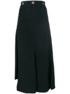 Victoria Beckham Asymmetric Midi Skirt - Black