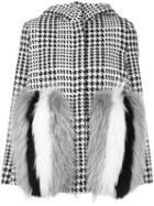 Ava Adore Raccoon Fur Front Pocket Jacket, Women's, Size: 42, Black, Acrylic/polyester/racoon Fur