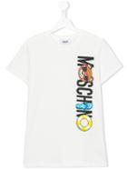 Moschino Kids - Logo Print T-shirt - Kids - Cotton - 14 Yrs, Boy's, White