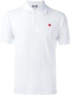 Comme Des Garçons Play - Classic Heart Polo Shirt - Men - Cotton - S, White, Cotton