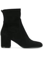 Via Roma 15 Block Heel Ankle Boots - Black