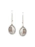 Saqqara Diamond Drop Earrings, Women's, Metallic