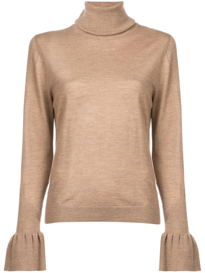 Veronica Beard Roll Neck Sweater - Nude & Neutrals