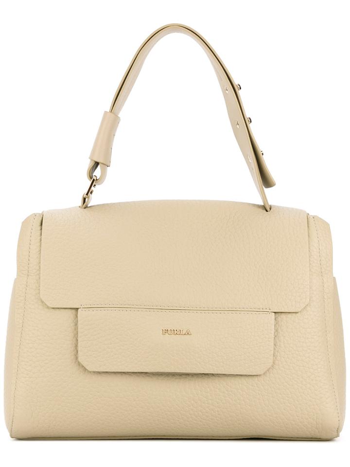 Furla Foldover Top Tote - Nude & Neutrals