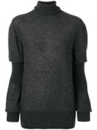 Lemaire Layered Sleeve Sweater - Grey
