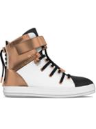 Myswear Regent Hi-top Sneakers, Women's, Size: 38, White, Rubber/patent Leather/nappa Leather