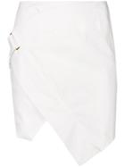 Alexandre Vauthier Asymmetric-hem Mini Skirt - White