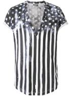 Balmain Stars And Stripes T-shirt - Blue
