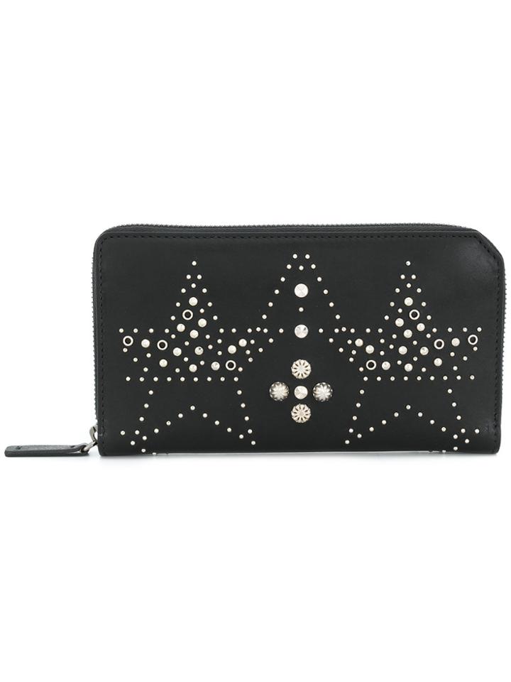 Jimmy Choo Carnaby Studded Wallet - Black